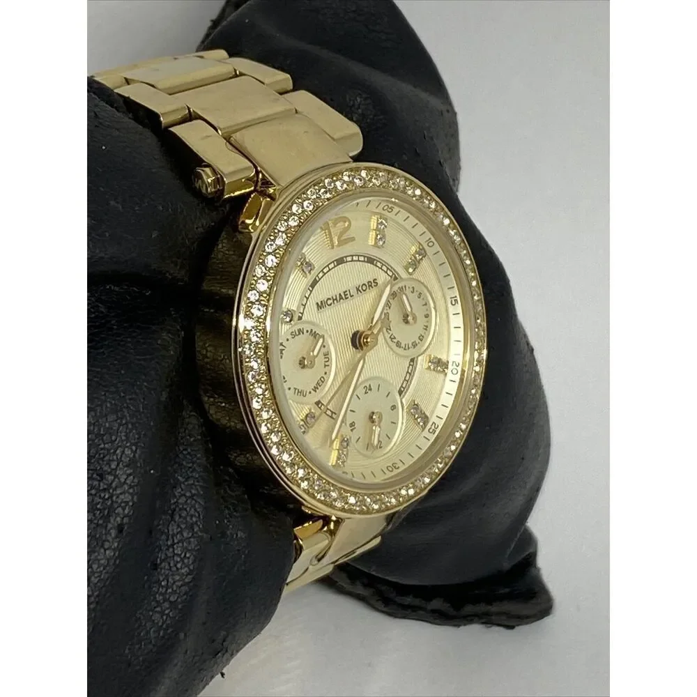 Michael Kors Parker MK6056 Women Stainless Steel Analog Dial Quartz Watch WO724 - Picture 5 of 12